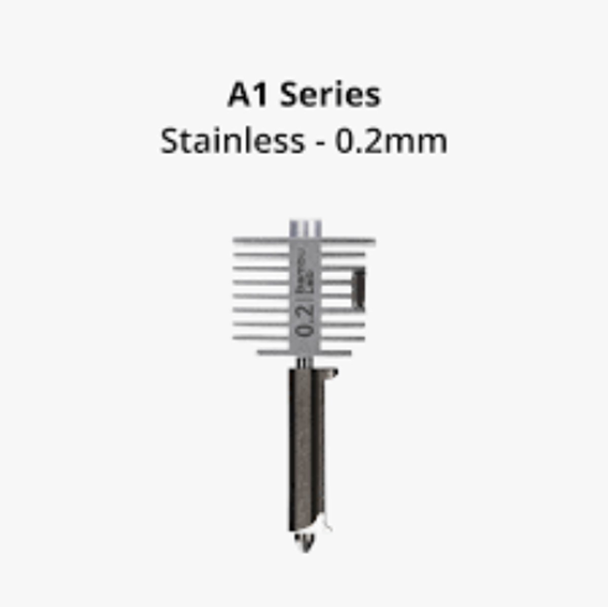 Bambu A1 Hotend with stainless steel nozzle-0.2 mm